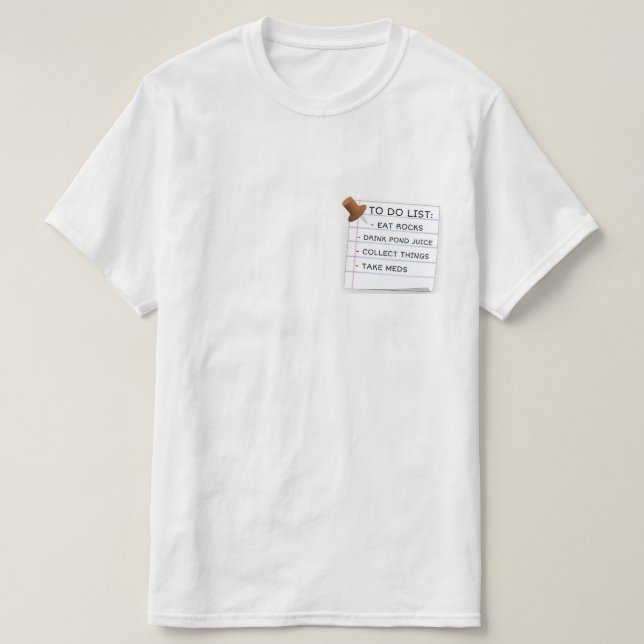 GOBLINCORE TO-DO LIST T SHIRT (Design vorne)