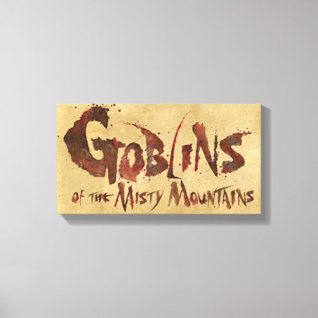 Goblins der Misty Mountains Leinwanddruck (Vorderseite)
