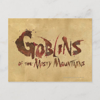 Goblins der Misty Mountains Postkarte