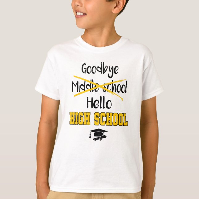 Gobye Middle School Abschluss High School T-Shirt (Vorderseite)