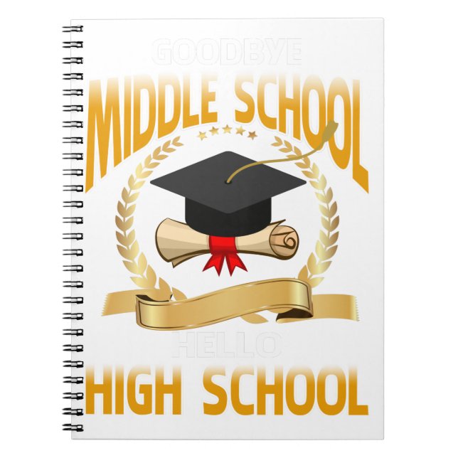 Gobye Middle School Hello High School Notizblock (Vorderseite)
