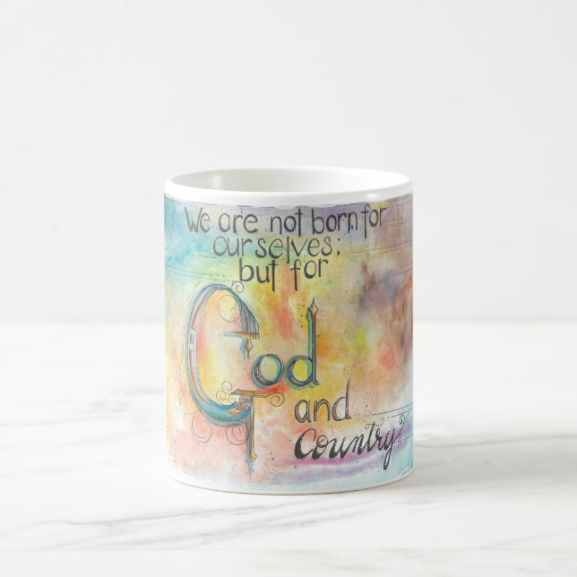 God and Country Kaffeetasse (Mittel)