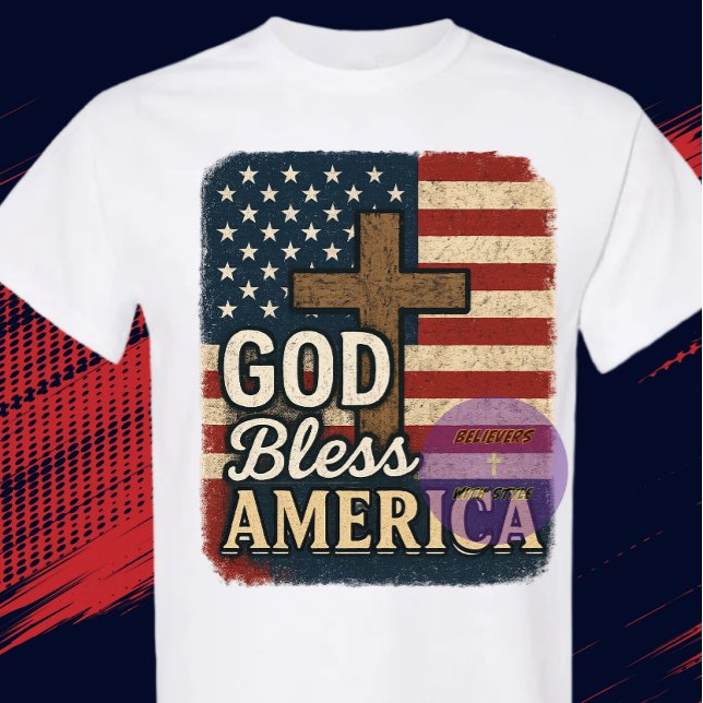 GOD Bless America - Christian T-Shirt (Von Creator hochgeladen)