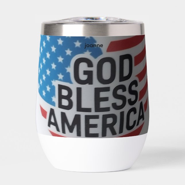 God Bless America insulated tumbler (Vorderseite)