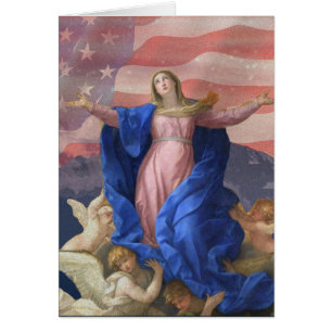 GOD BLESS AMERICA JUNGFRAU MARY RELIGIOUS