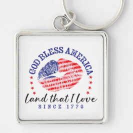 God Bless America - Keychain Schlüsselanhänger