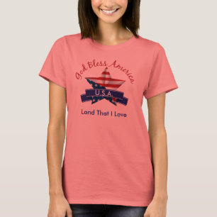 God Bless America Ladys T - Shirt