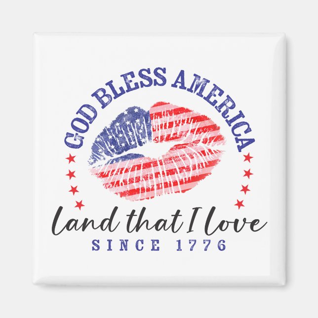 God Bless America - Magnet (Vorne)