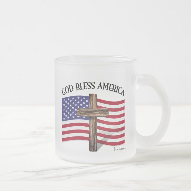 GOD BLESS AMERICA MATTGLASTASSE (Rechts)