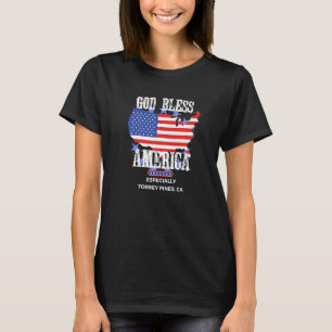 God Bless America Speziell Torrey Pines CA US St T-Shirt