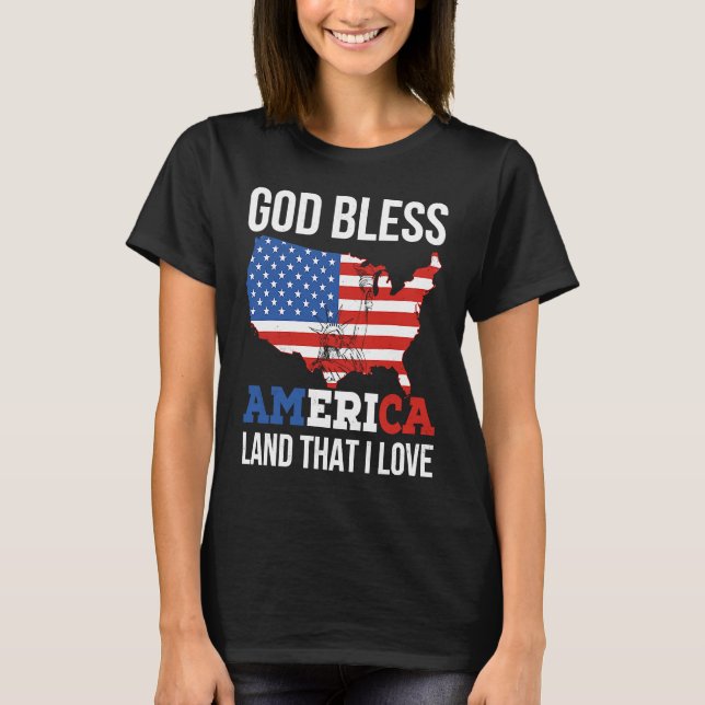 God Bless America T-Shirt (Vorderseite)