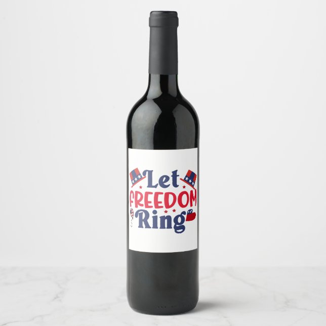 God Bless America Weinetikett (Vorderseite)