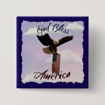 "God Bless America" Weißkopfseeadler im Flug mit F