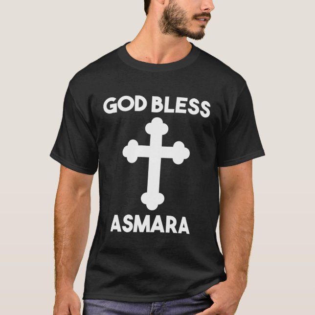 God Bless Asmara Habesha Eritrea  Idea T-Shirt (Vorderseite)