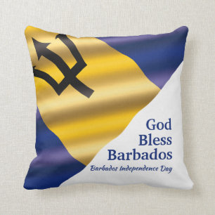 GOD BLESS BARBADOS Unabhängigkeitstag individuell Kissen