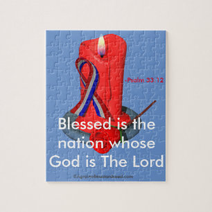 God Bless die USA-Schleife Puzzle