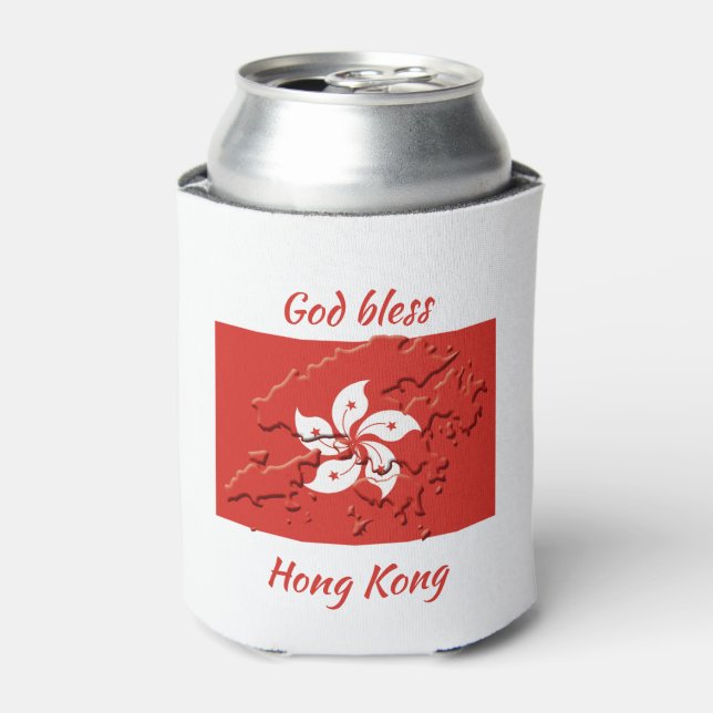GOD BLESS HONGKONG DOSENKÜHLER (Kanne Vorderseite)