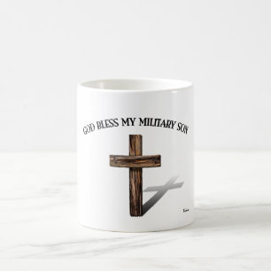 GOD BLESS MEIN MILITÄRISCHER SOHN mit robustem Kre Tasse