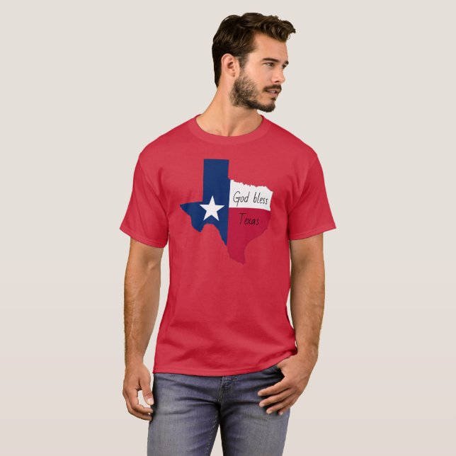 God bless Texas T-Shirt (Vorne ganz)