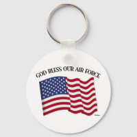 GOD BLESS UNUR AIR FORCE mit US-Flagge
