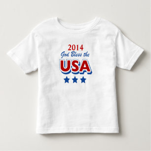 God Bless USA 2014 Kleinkind T Shirt Template