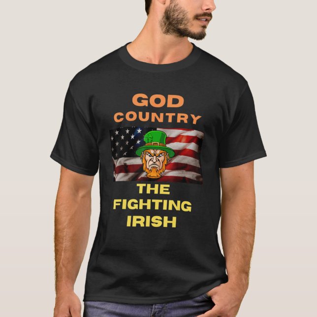 God Country The Fighting Irish T-Shirt (Vorderseite)