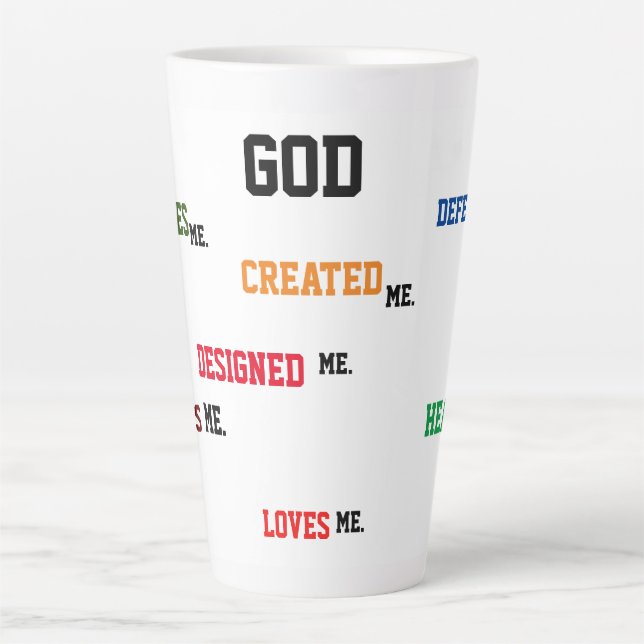 "GOD DESIGNED ME" - Letzte Tasse (Vorderseite)