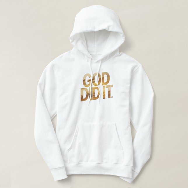 God Did It – Faith-Inspired Christian hoodie (Design vorne)
