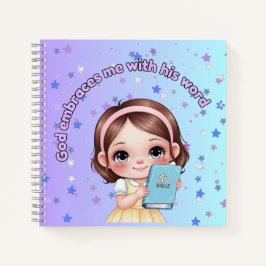 God embraces me with his word notizbuch