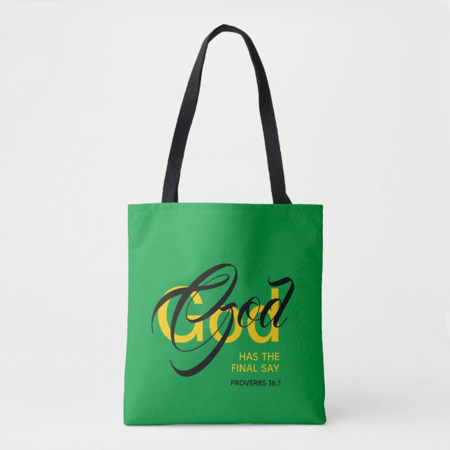 GOD ENDAL SAY Scripture | Monogramm | Green (Vorderseite)