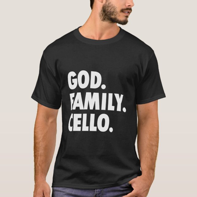 God Family Cello - Neuartiger Glaube T-Shirt (Vorderseite)
