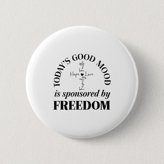 God Family Country Dom Faith Dom Family Love Cross Button (Vorderseite)