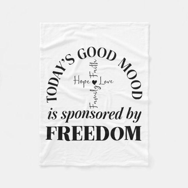 God Family Country Dom Faith Dom Family Love Cross Fleecedecke (Vorderseite)