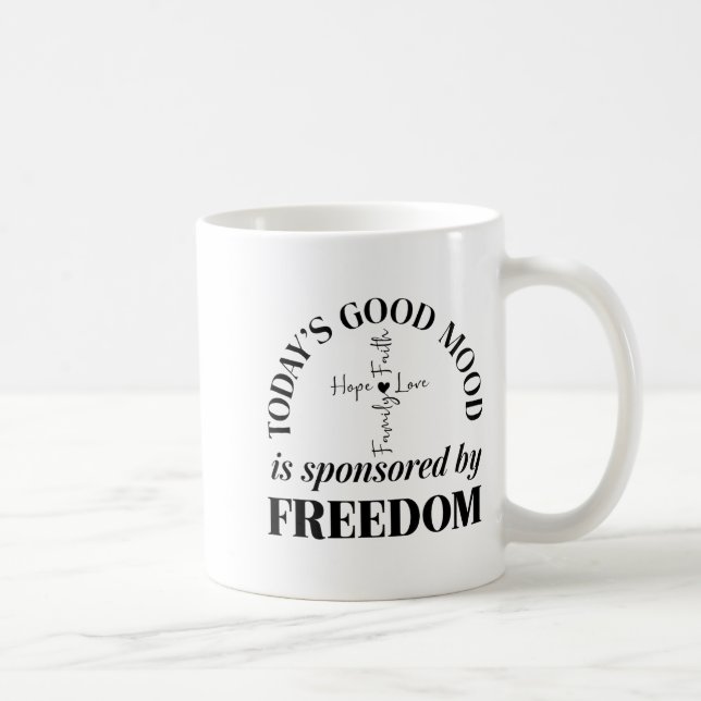 God Family Country Dom Faith Dom Family Love Cross Kaffeetasse (Rechts)