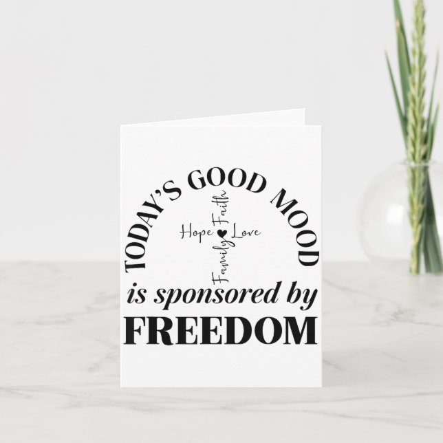 God Family Country Dom Faith Dom Family Love Cross Karte (Vorderseite)