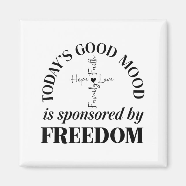 God Family Country Dom Faith Dom Family Love Cross Magnet (Vorne)