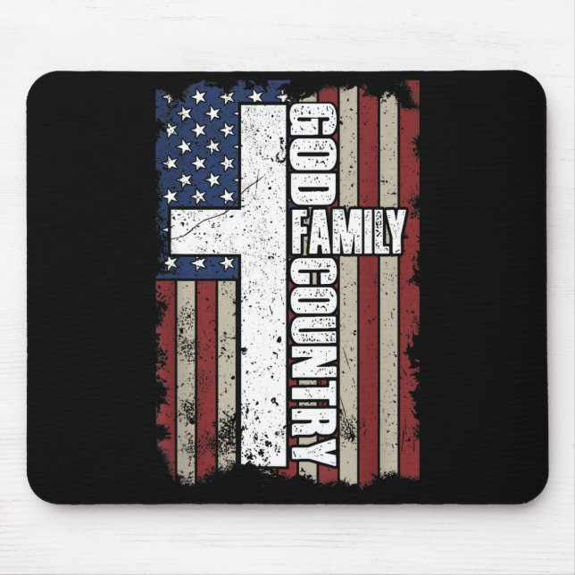 God Family Country  Mousepad (Vorne)