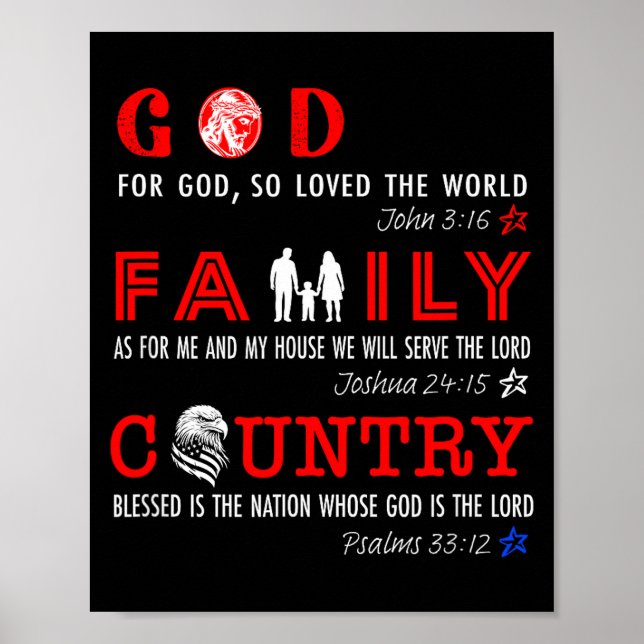 God Family Country  Poster (Vorne)