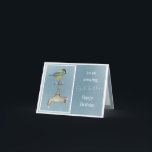 God father birthday card - watercolour bird karte<br><div class="desc">A lovely watercolour bird birthday card for God Father. Great for a bird or wildlife lover.</div>