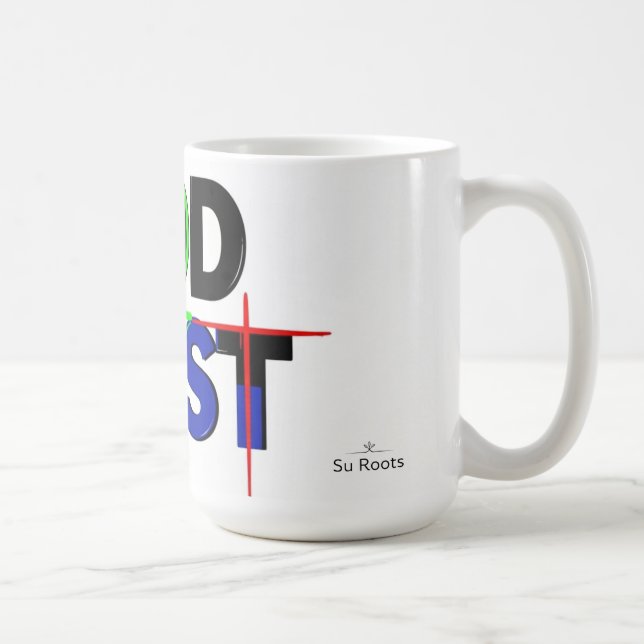 God First Christlicher Becher von Su Roots  Kaffeetasse (Rechts)