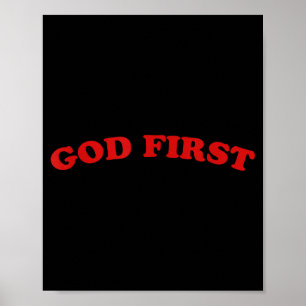 God First T-Shirt.png Poster
