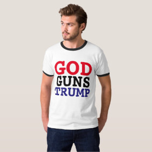 GOD GUNS DONALD TRUMP T - Shirt