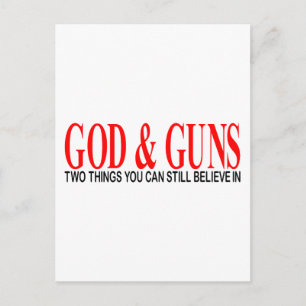 GOD & GUNS POSTKARTE