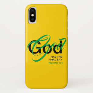GOD HAT DIE LETZTE SAY-Sprichwörterbücher Christli Case-Mate iPhone Hülle