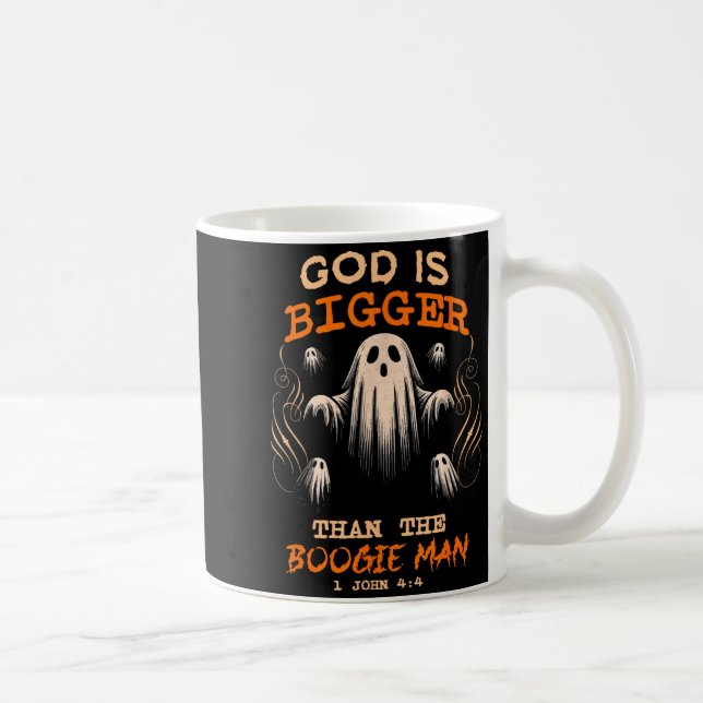 God Is Bigger Soky Season Christian Funny Hallowee Kaffeetasse (Rechts)