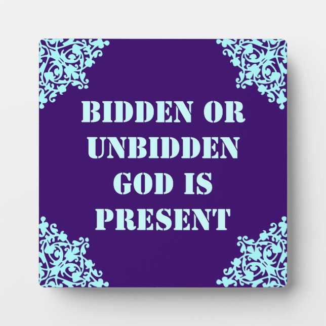 God is fotoplatte (Vorderseite)