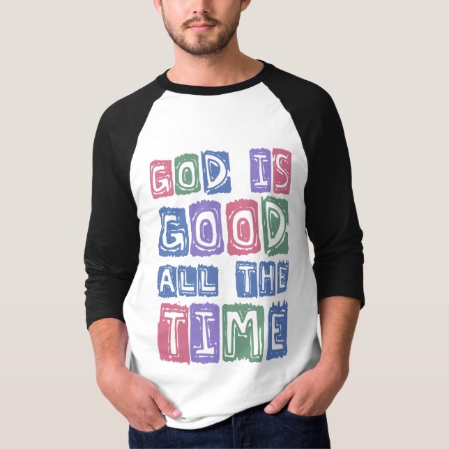 God is good All the time Retro faith T-Shirt (Vorderseite)