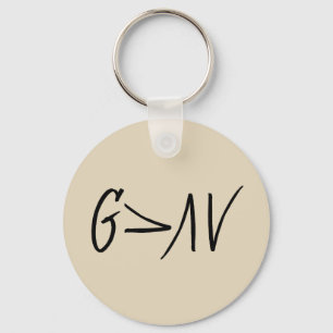 God is Greater Than the Highs and Lows Keychain Schlüsselanhänger