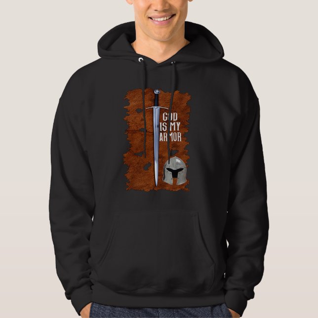 GOD IS MY ARMOR HOODIE (Vorderseite)