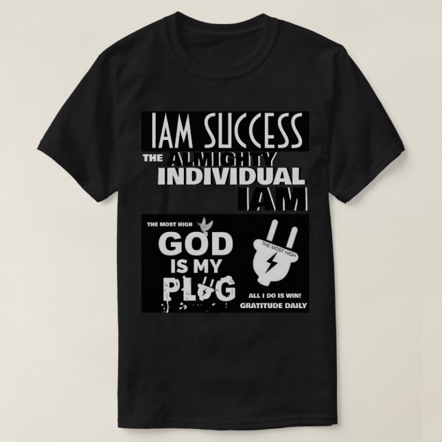 GOD IS MY PLUG T-Shirt (Design vorne)